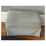 Significant staining foot stool ottoman