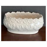 Jay Willfred white ceramic planter