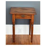 Vintage side table single drawer