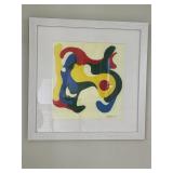 18x18ï¿½ 2021 framed STILLWELL abstract art