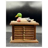 Vintage duck coaster holder