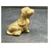 Vintage brass dog