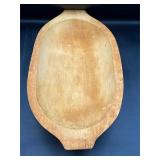 Wooden bread bowl