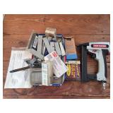 Craftsman crown stapler and brads and staples