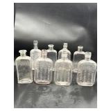 Assorted vintage bottles