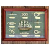 10x14ï¿½ nautical knots shadow box
