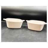 2- 700 ml Corning ware small casseroles