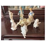 Vintage assorted home decor cherubs and more