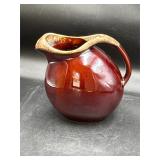 Hull brown glaze pottery pitcher