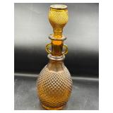 Vintage Amber Wine Decanter