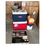 Grilling case Coleman coolers and more