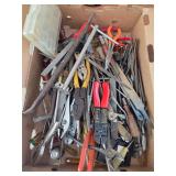 Assorted hand tools files and more