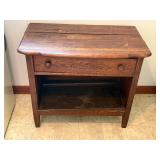 Poor condition Vintage single drawer table