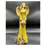 angel centerpiece Figurine with basket of flowers