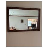 22x32ï¿½ wooden framed mirror