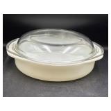221 milk glass pyrex casserole with lid