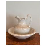 Vintage pitcher & basin (needs cleaning)