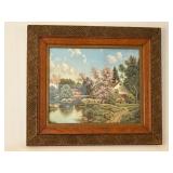 VINTAGE cottage PRINT C. MOSS 22x24ï¿½