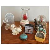 Vintage pin cushion & decor no water in globe