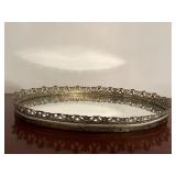 14ï¿½ vintage mirrored perfume tray