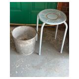 Bucket and plant stand