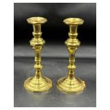 Vintage brass candle holders