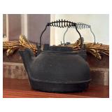 vintage cast iron tea kettle