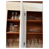 Vintage assorted glasswares - kitchen cabinet lot