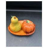 ceramic fall salt and pepper shakers