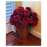 Basket of faux flowers
