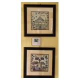 18x18' folk art framed prints