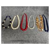 Costume jewelry lot necklaces