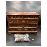 Costume jewelry lot w jewelry box