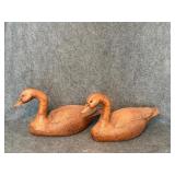 Vintage resin goose / duck decoys