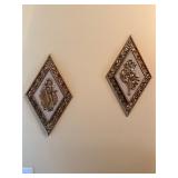 Vtg Syroco Hollywood Regency Wall Plaques Dart