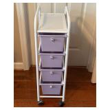 Small rolling storage cart