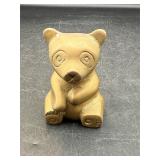 3' brass bear