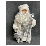 Santa Claus figurine silver and white