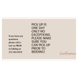 PICK UP INFORMATION