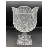 Shannon Crystal  Tulip Pedestal Vase