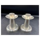 vintage Selangor Pewter Candlesticks