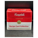 Campbell's Recipe Card Tin With Recipe Cards