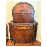 Art Deco chifferobe chest wheeled legs