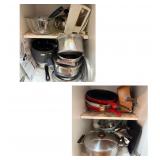 Kitchen cabinet pots and pans