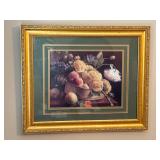 vintage floral & fruit still-life print