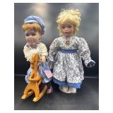 Vintage porcelain dolls