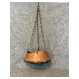 vintage copper hanging Planter