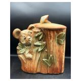 McCoy USA Honey Bear Koala Cookie Jar mushroom lid
