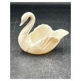 vintage Lenox porcelain swan trinket dish