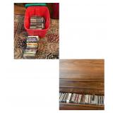 Tote w lid- CDs and DVDs